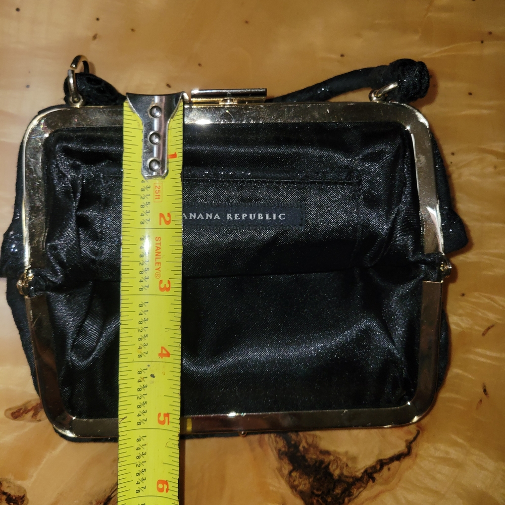 Banana Republic 90s Elegant Black Handbag. EUC - Picture 11 of 11